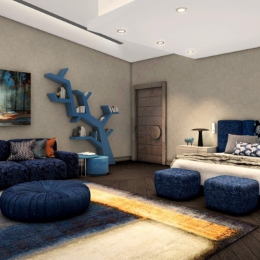 Patel Blue Bedroom